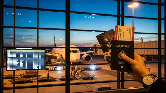 voraussichtliche Abfahrtszeit