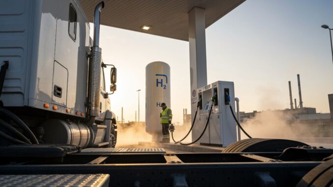 Wasserstoff für schwere Lastwagen