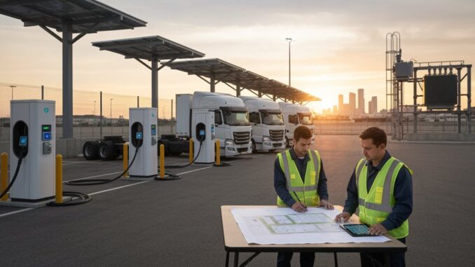Planen Sie das Aufladen von Elektro-Lkw
