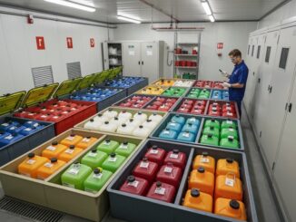 sichere Lagerung gefährlicher Chemikalien